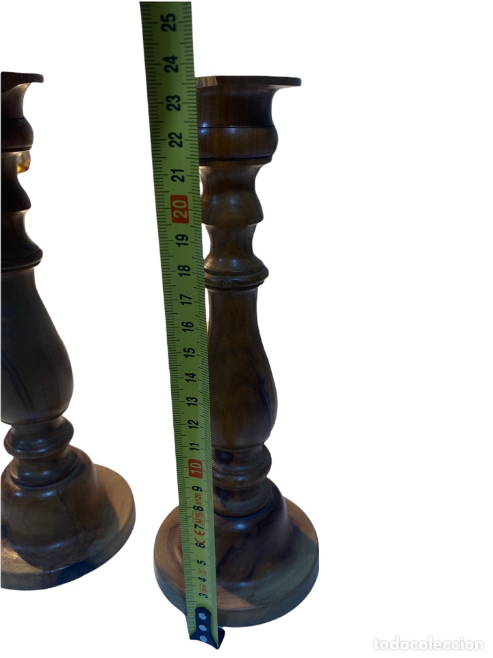 Antig&uuml;edades: Candelabros de madera - Foto 6