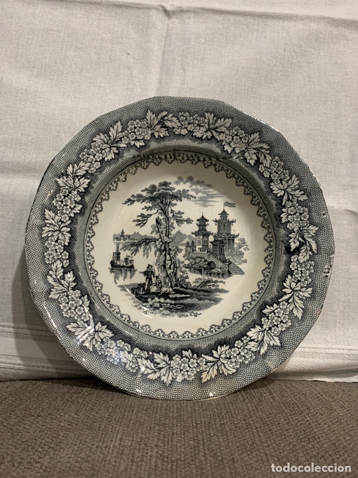 Antig&uuml;edades: Plato de sargadelos tercera &eacute;poca - Foto 1