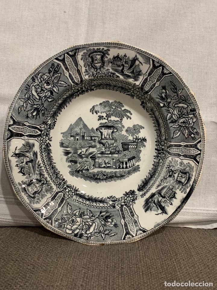 Antig&uuml;edades: Plato de cer&aacute;mica de sargadelos - Foto 1