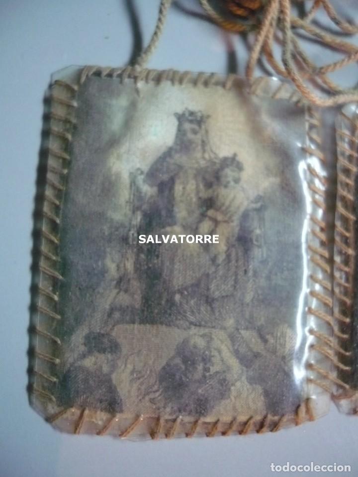 Antig&uuml;edades: ESCAPULARIO VIRGEN DEL CARMEN. - Foto 2