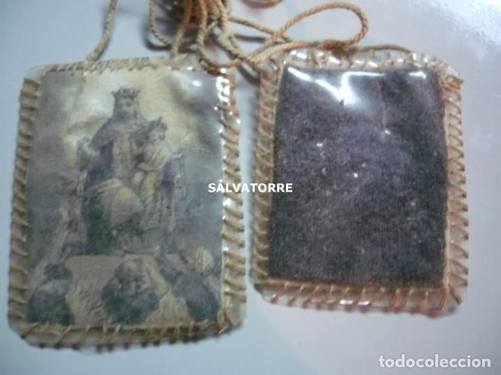 Antig&uuml;edades: ESCAPULARIO VIRGEN DEL CARMEN. - Foto 3