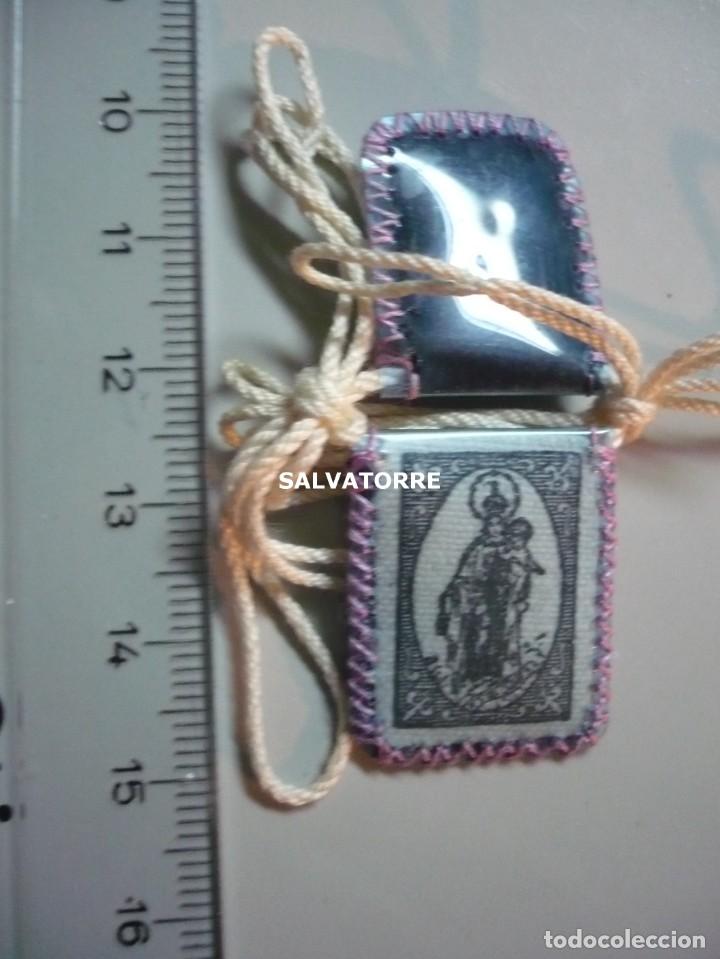 Antig&uuml;edades: ESCAPULARIO VIRGEN DEL CARMEN. - Foto 2