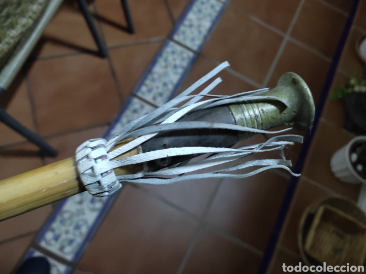 Antigüedades: Cachaba garrota gitana bastón antiguo hecho por artesano de Vélez Málaga - Foto 4 - 301860988