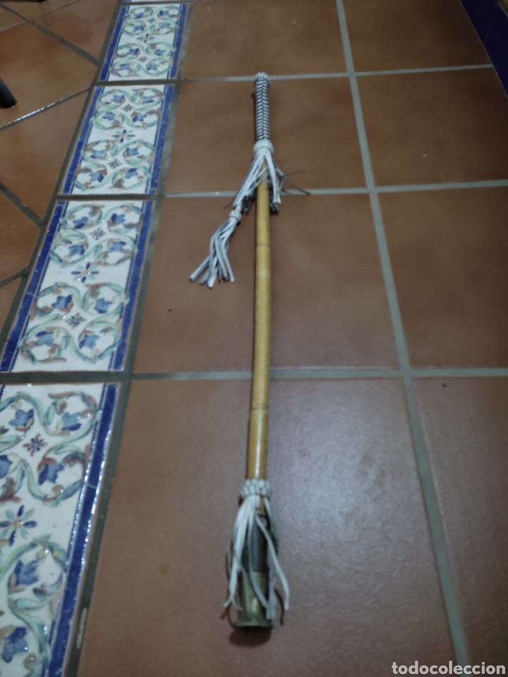 Antigüedades: Cachaba garrota gitana bastón antiguo hecho por artesano de Vélez Málaga - Foto 1 - 301860988