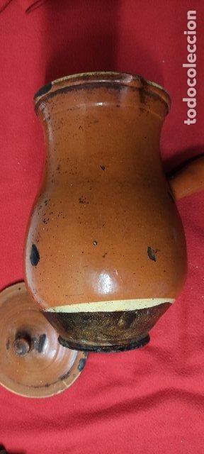 Antig&uuml;edades: ANTIGUA CHOCOLATERA DE BARRO - Foto 7