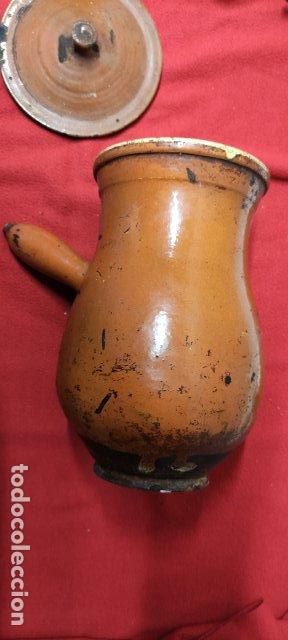 Antig&uuml;edades: ANTIGUA CHOCOLATERA DE BARRO - Foto 1