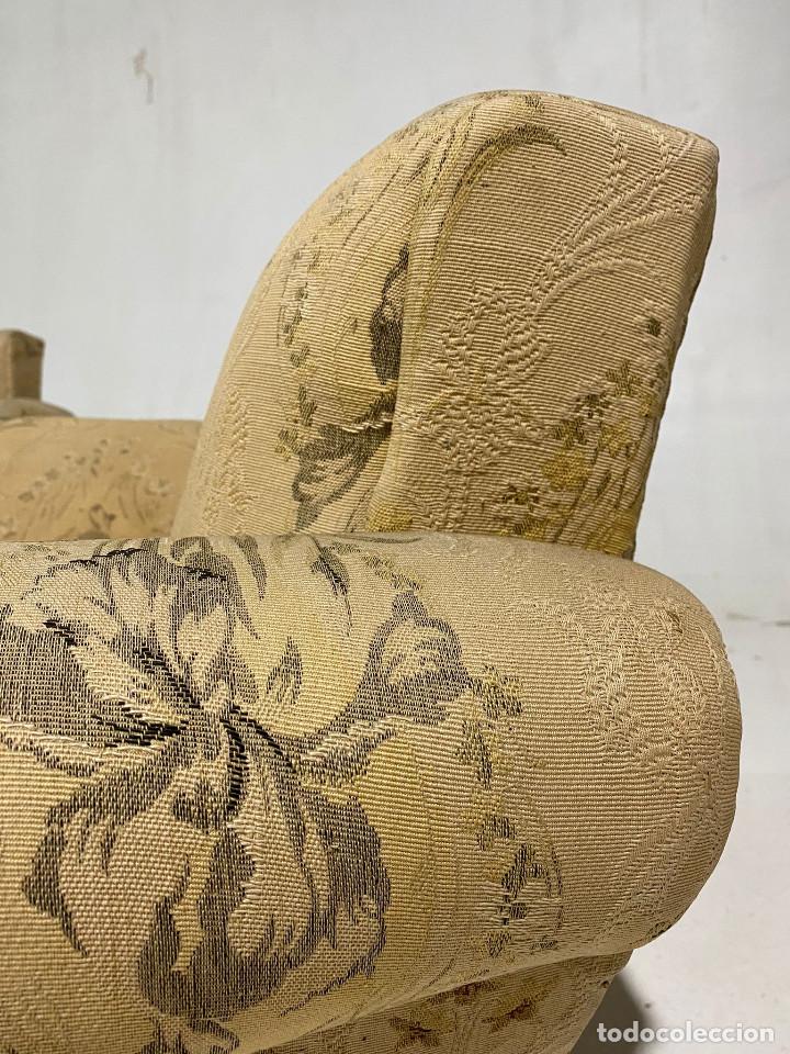 Antig&uuml;edades: Conjunto de Sof&aacute; m&aacute;s sillones. Ppios sXX - Foto 7