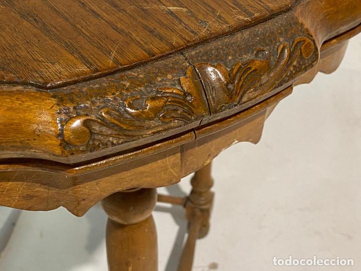 Antig&uuml;edades: Mesa camilla redonda de madera - Foto 2