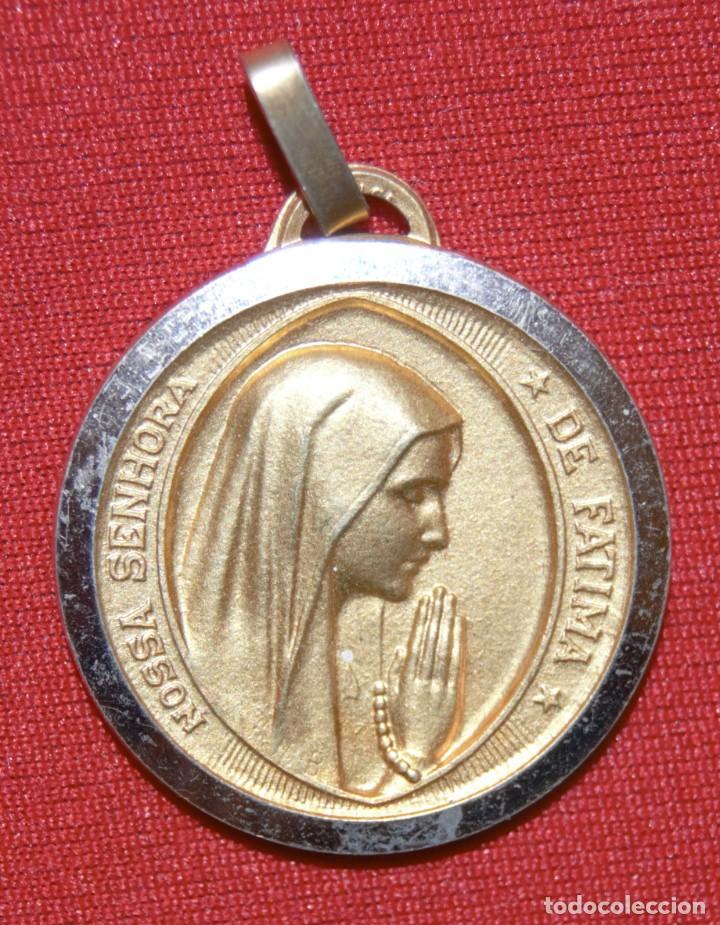 Antig&uuml;edades: Medalla religiosa de Nuestra Se&ntilde;ora de F&aacute;tima - Foto 1
