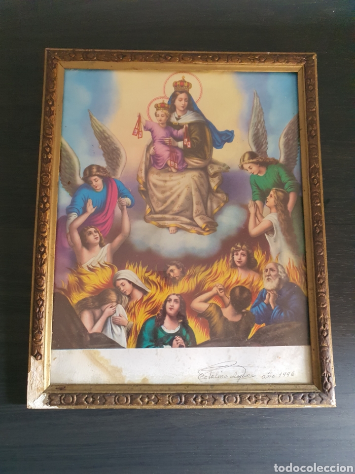 Antig&uuml;edades: Estampita de comunion - Foto 1