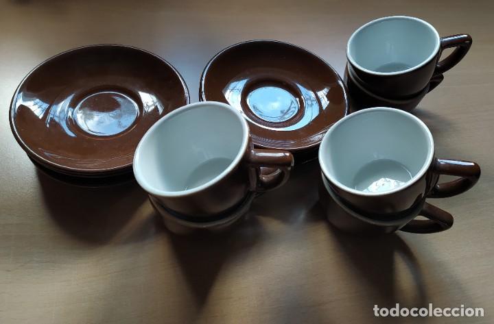 Antig&uuml;edades: JUEGO DE TAZAS ANTIGUO - Foto 3