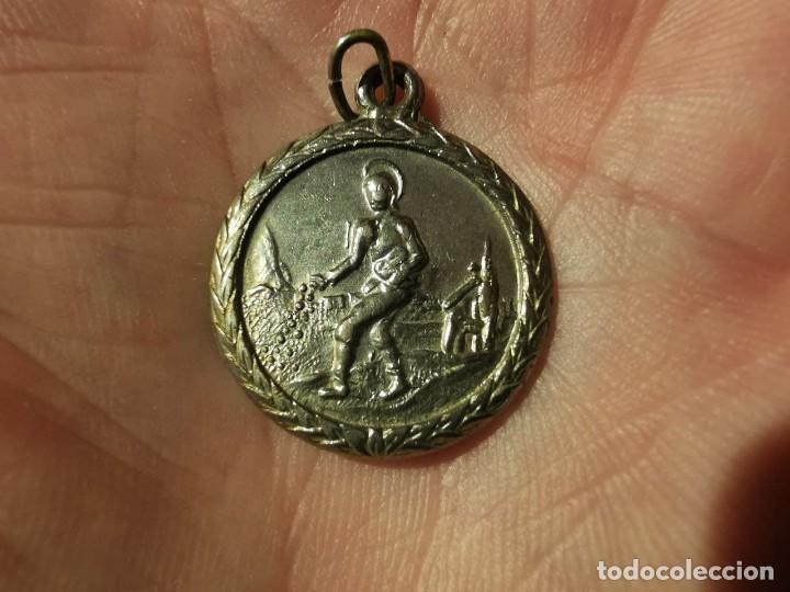 Antig&uuml;edades: ANTIGUA MEDALLA PLATEADA LA SIEMBRA - Foto 1