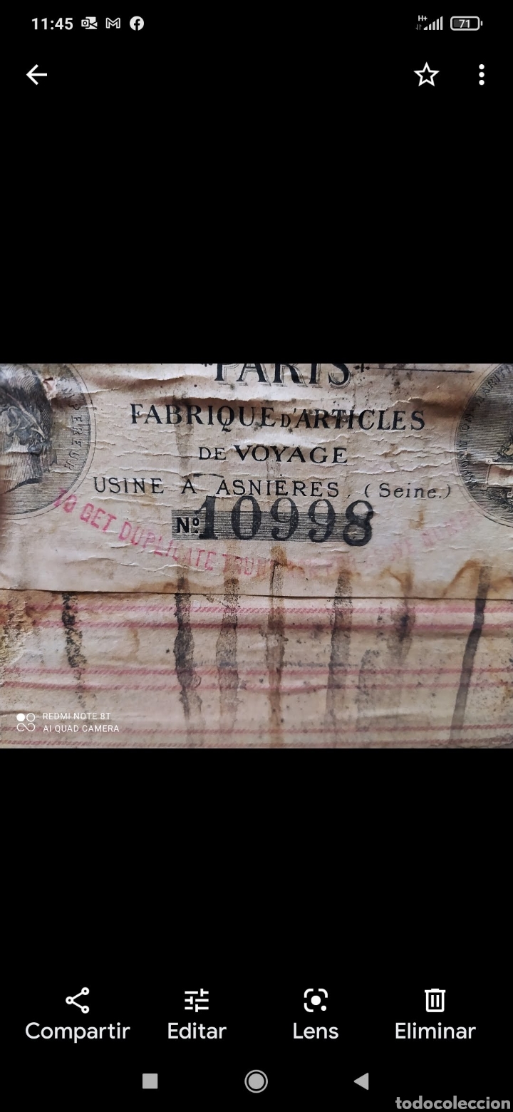 Antig&uuml;edades: BA&Uacute;L LOUIS VUITTON 10998 - Foto 16
