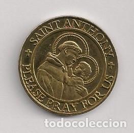 Antig&uuml;edades: MEDALLA MONEDA TOKEN SAINT ANTHONY - Foto 1