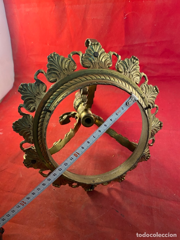 Antig&uuml;edades: L&aacute;mpara de bronce - Foto 5