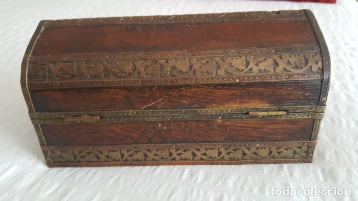 Antig&uuml;edades: COFRE,CAJA O BA&Uacute;L DE MADERA - Foto 7