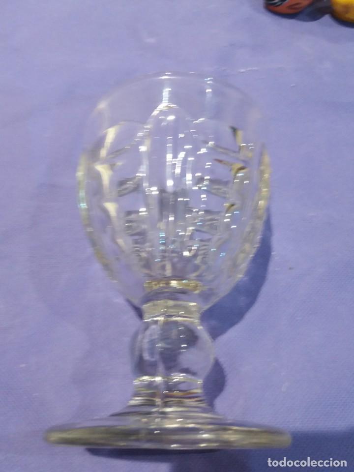 Antig&uuml;edades: copa cristal prensado