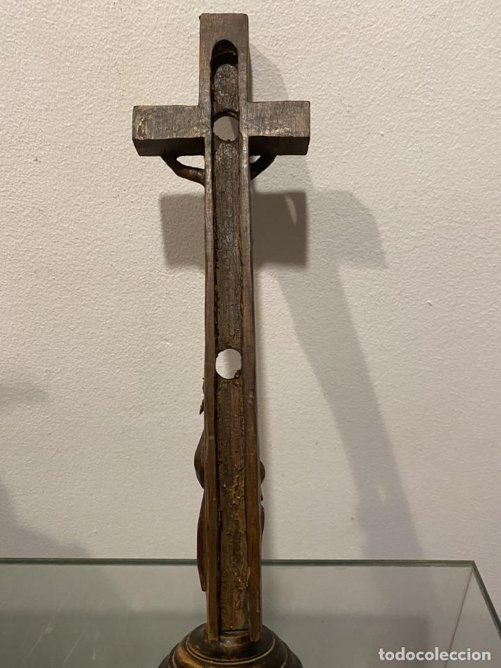 Antigüedades: cruz de ermitaño relicario - Foto 6 - 302408328