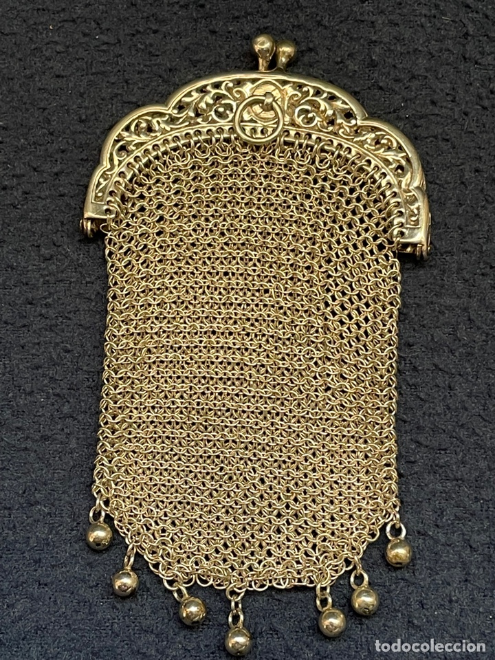 Antig&uuml;edades: Bolso peque&ntilde;o de plata de Ley - Foto 2