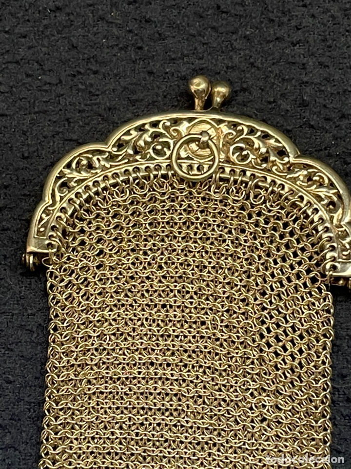 Antig&uuml;edades: Bolso peque&ntilde;o de plata de Ley - Foto 3