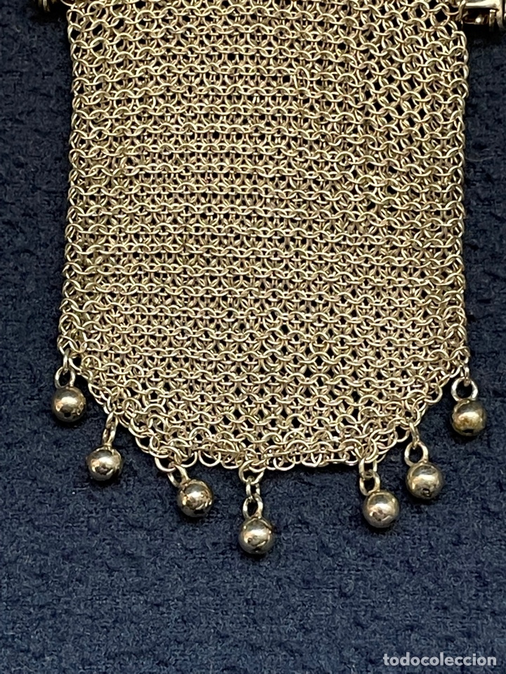 Antig&uuml;edades: Bolso peque&ntilde;o de plata de Ley - Foto 4