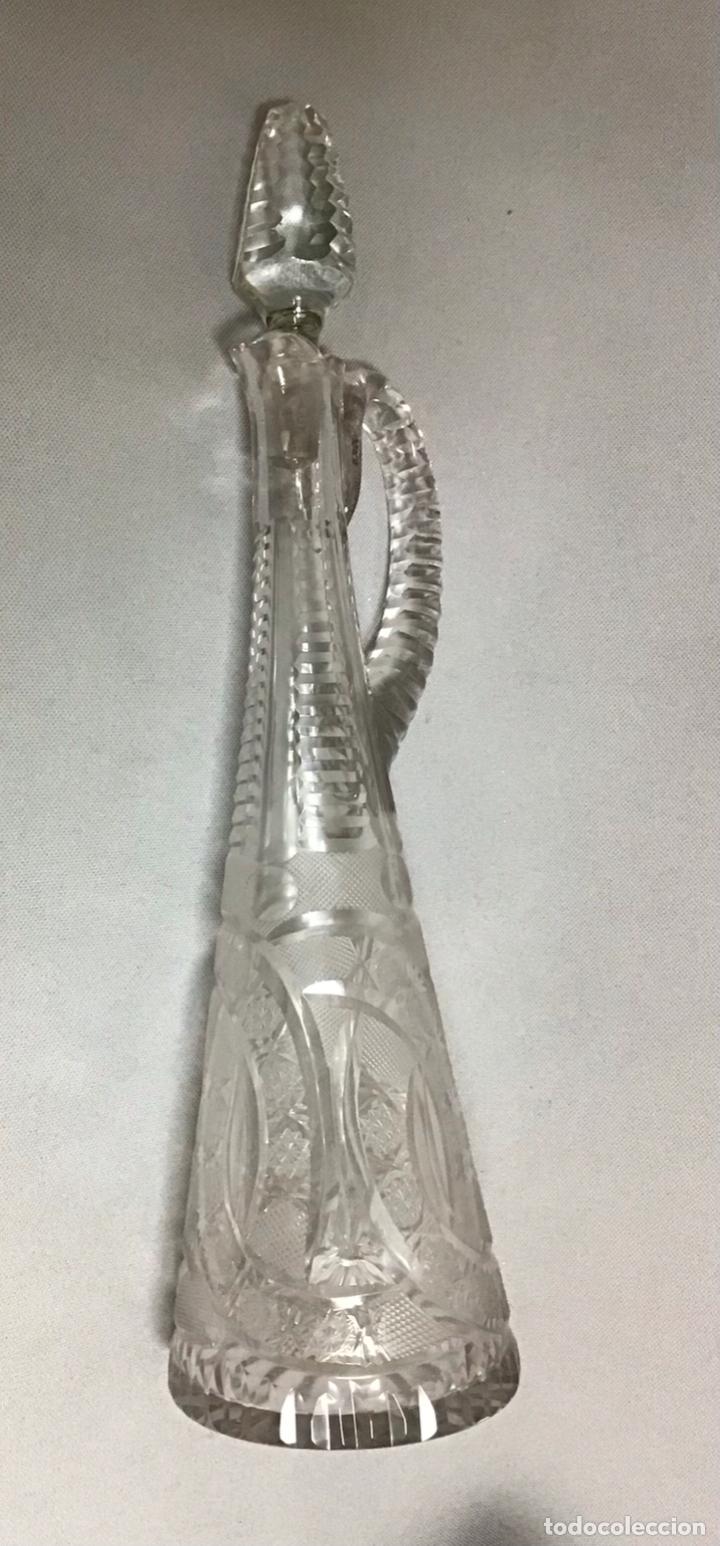 Antig&uuml;edades: LICORERA Y COPAS DE CRISTAL TALLADO - Foto 3