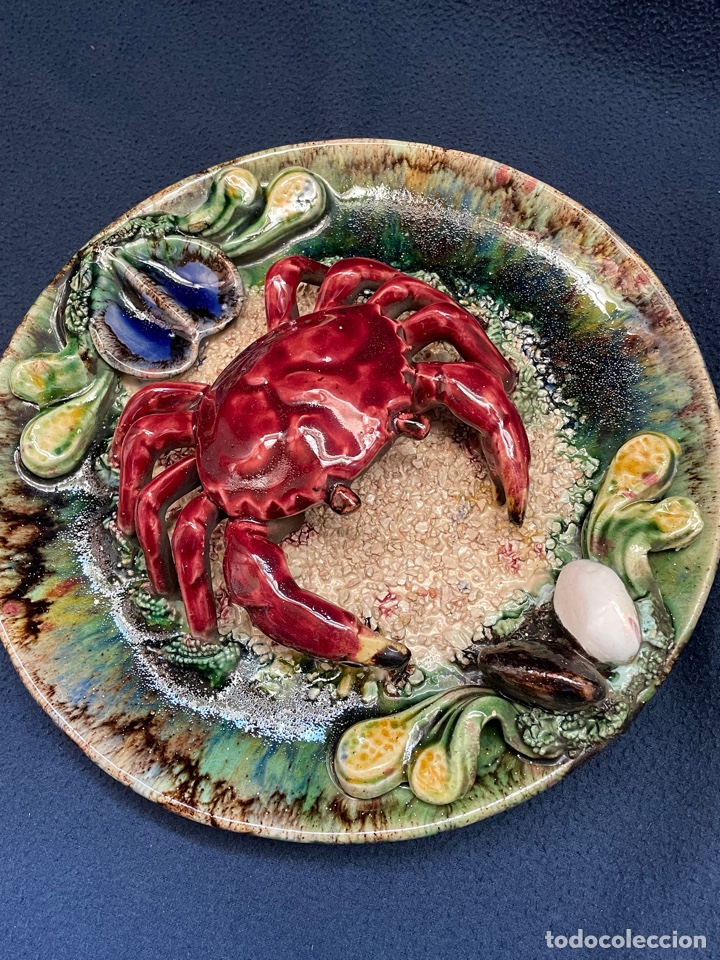 Antig&uuml;edades: Plato de cer&aacute;mica portuguesa - Foto 2