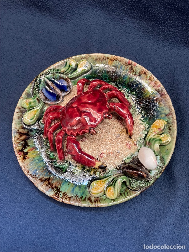 Antig&uuml;edades: Plato de cer&aacute;mica portuguesa - Foto 1