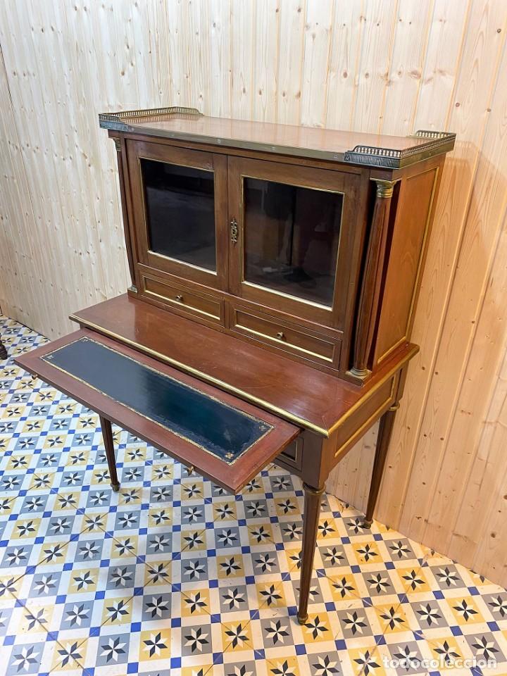Antig&uuml;edades: ANTIGUO ESCRITORIO CON ALTILLO - Foto 4
