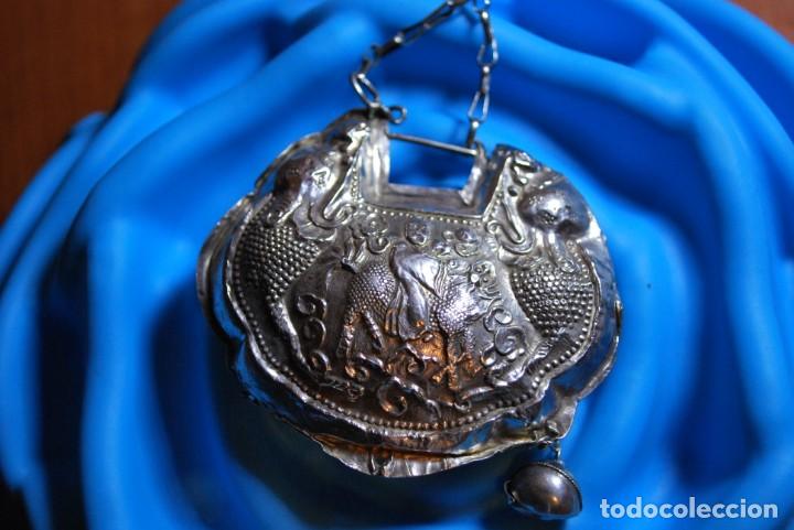 Antig&uuml;edades: Antiguo monedero de plata , para reparar . - Foto 8