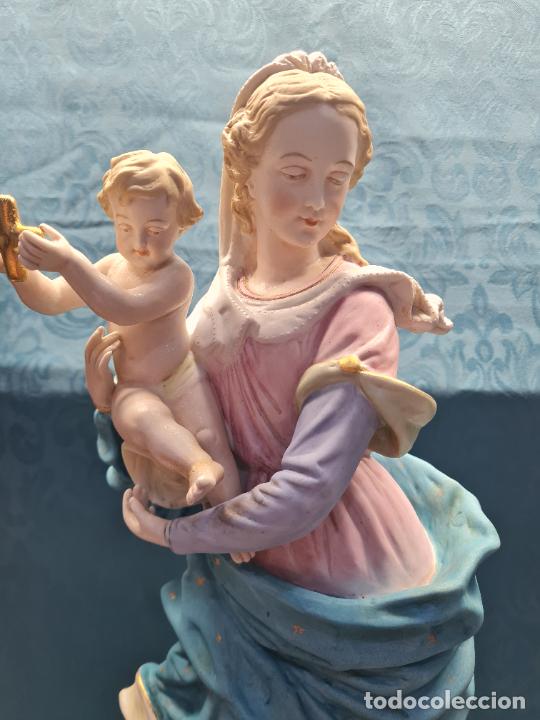 Antig&uuml;edades: VIRGEN CON NI&Ntilde;O EN BRAZOS (biscuit) - Foto 2