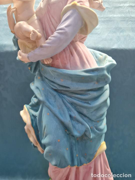 Antig&uuml;edades: VIRGEN CON NI&Ntilde;O EN BRAZOS (biscuit) - Foto 4