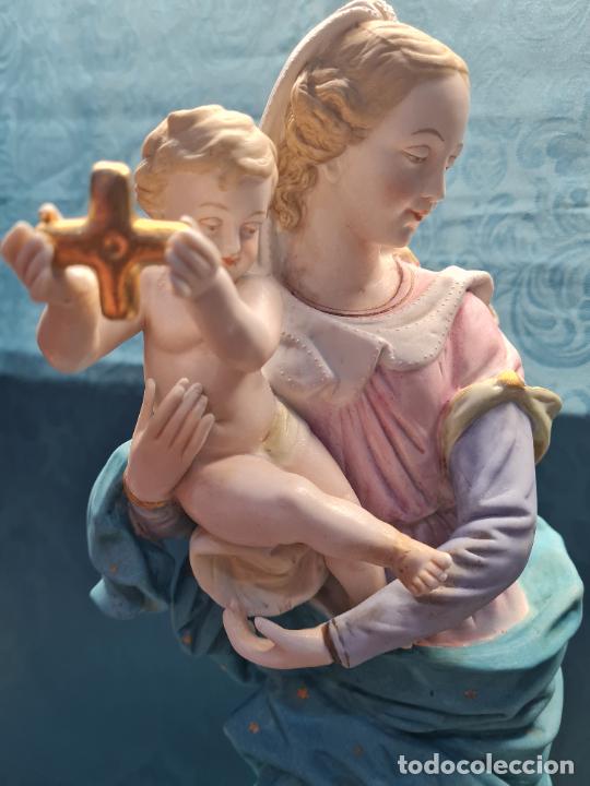 Antig&uuml;edades: VIRGEN CON NI&Ntilde;O EN BRAZOS (biscuit) - Foto 8