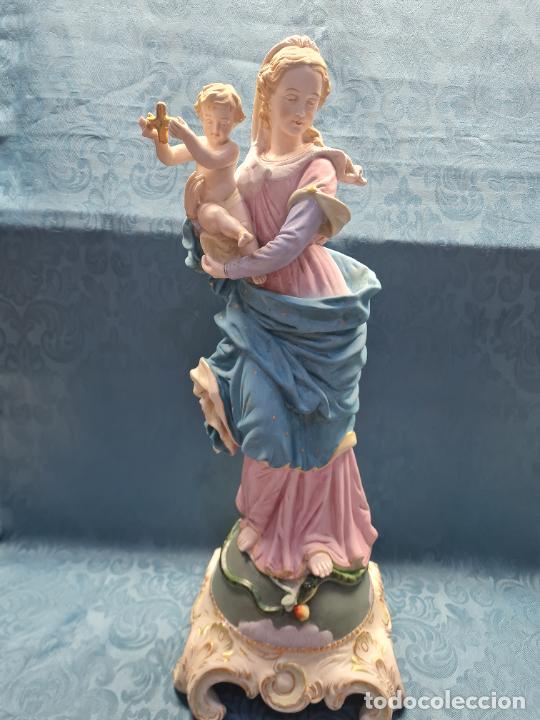 Antig&uuml;edades: VIRGEN CON NI&Ntilde;O EN BRAZOS (biscuit) - Foto 1