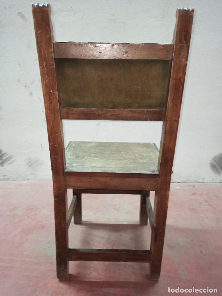 Antig&uuml;edades: Antigua silla de madera tallada - Foto 5