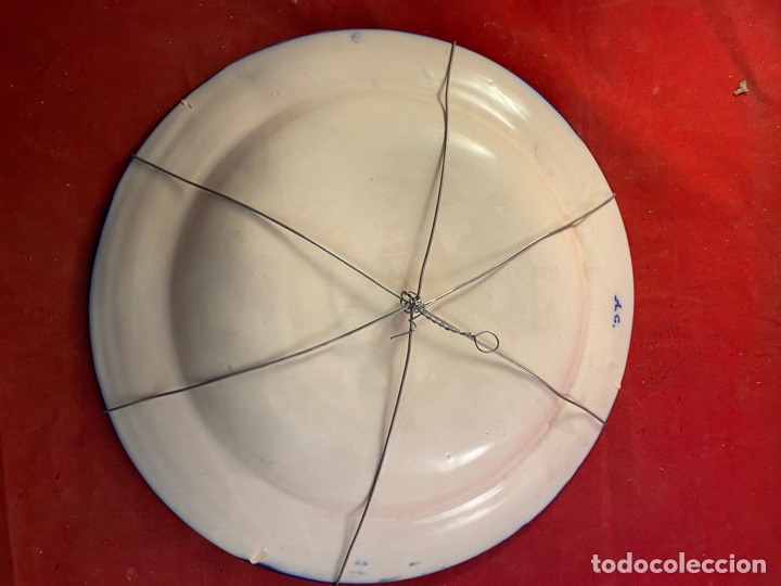 Antig&uuml;edades: GRAN PLATO COLGAR CER&Aacute;MICA BARCO - Foto 2