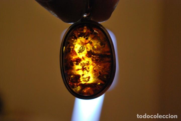 Antig&uuml;edades: COLGANTE DE PLATA CON AMBAR - Foto 6