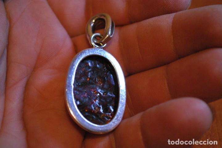 Antig&uuml;edades: COLGANTE DE PLATA CON AMBAR - Foto 8