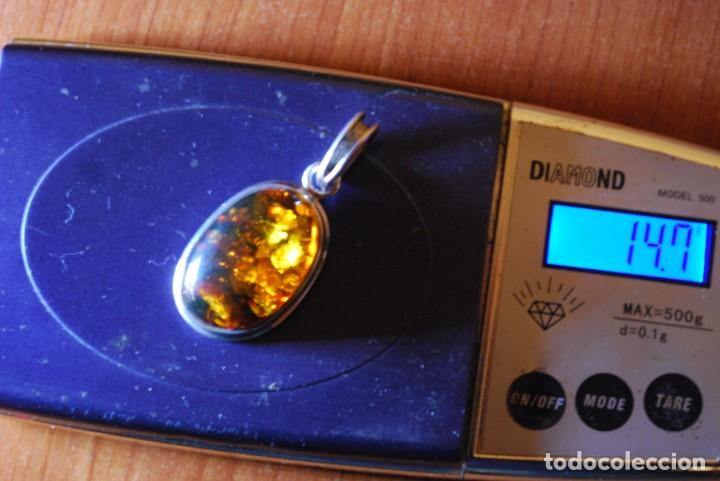 Antig&uuml;edades: COLGANTE DE PLATA CON AMBAR - Foto 10