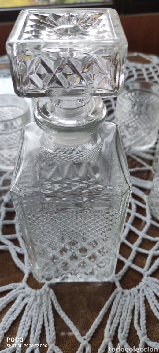 Antig&uuml;edades: Botella y vasos - Foto 2