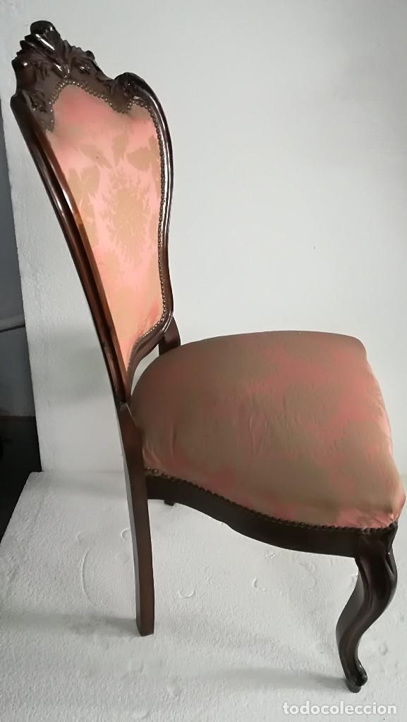Antig&uuml;edades: SILLA ANTIGUA TAPIZADA ROJO - Foto 2