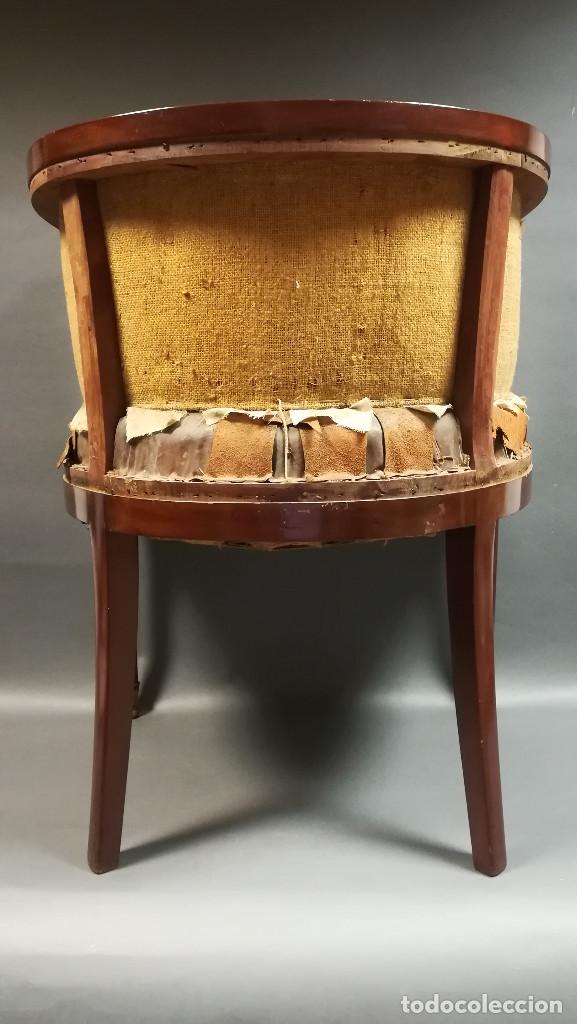 Antig&uuml;edades: SILLON IMPERIO DE MADERA DE CAOBA SIGLO XIX - Foto 3