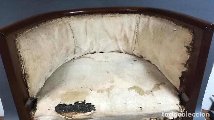 Antig&uuml;edades: SILLON IMPERIO DE MADERA DE CAOBA SIGLO XIX - Foto 7