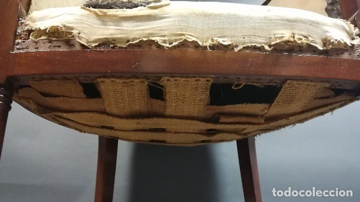Antig&uuml;edades: SILLON IMPERIO DE MADERA DE CAOBA SIGLO XIX - Foto 8