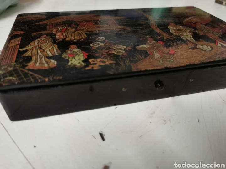 Antig&uuml;edades: Caja lacada china antigua - Foto 3