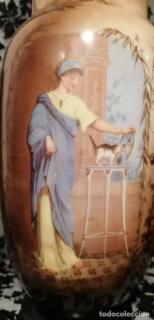 Antig&uuml;edades: JARR&Oacute;N DE PORCELANA CON ESCENA - Foto 2