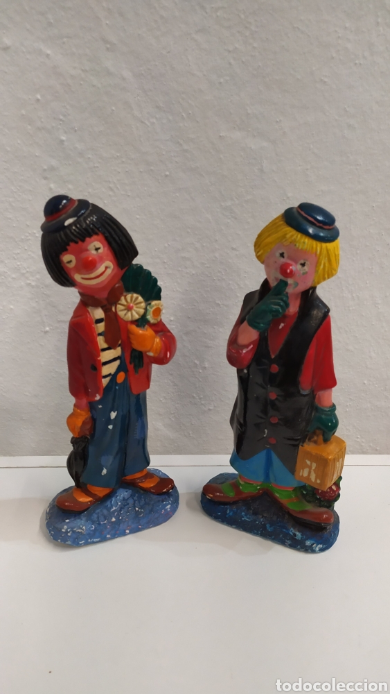 Antig&uuml;edades: 2Figuras de Payasos Antiguos - Foto 3