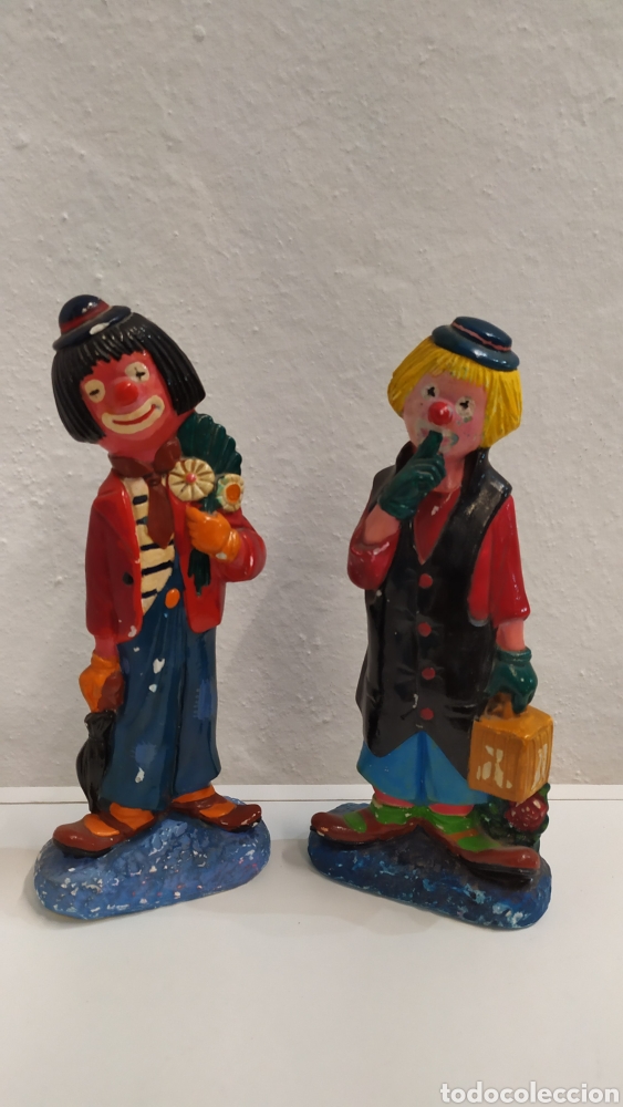 Antig&uuml;edades: 2Figuras de Payasos Antiguos - Foto 1