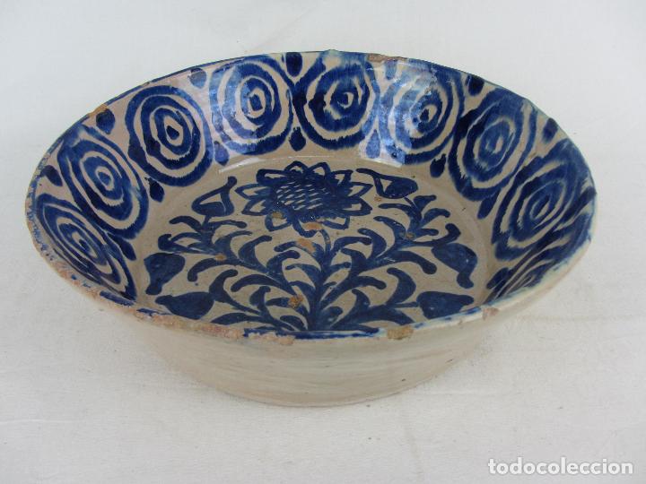 Antigüedades: Fuente en cerámica de Fajalauza del siglo XIX - Foto 2 - 302968808