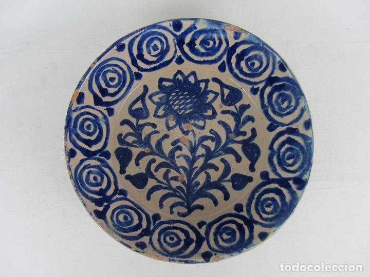 Antigüedades: Fuente en cerámica de Fajalauza del siglo XIX - Foto 1 - 302968808
